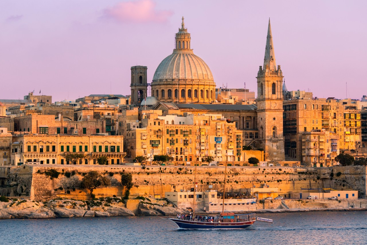 Blick auf Vallettas Skyline © s4svisuals / AdobeStock