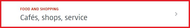 Screenshot Menu Cafés, Shops and Services