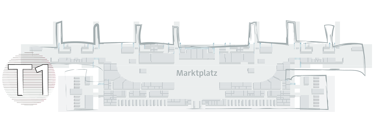 Skizze vom Marktplatz BER