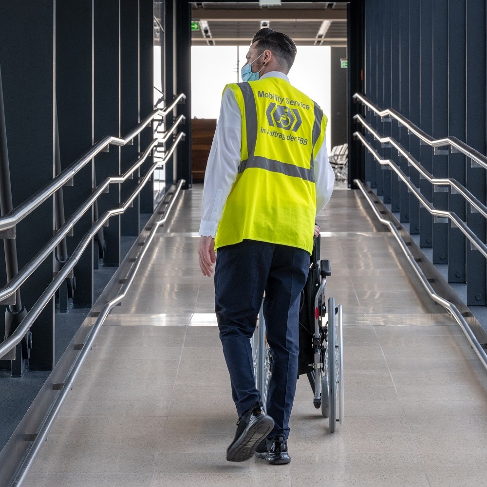 Der Flughafen BER lässt sich barrierefrei erreichen.