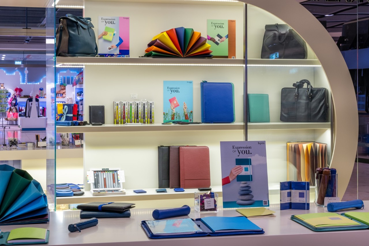 Auslage in der Boutique Fabriano