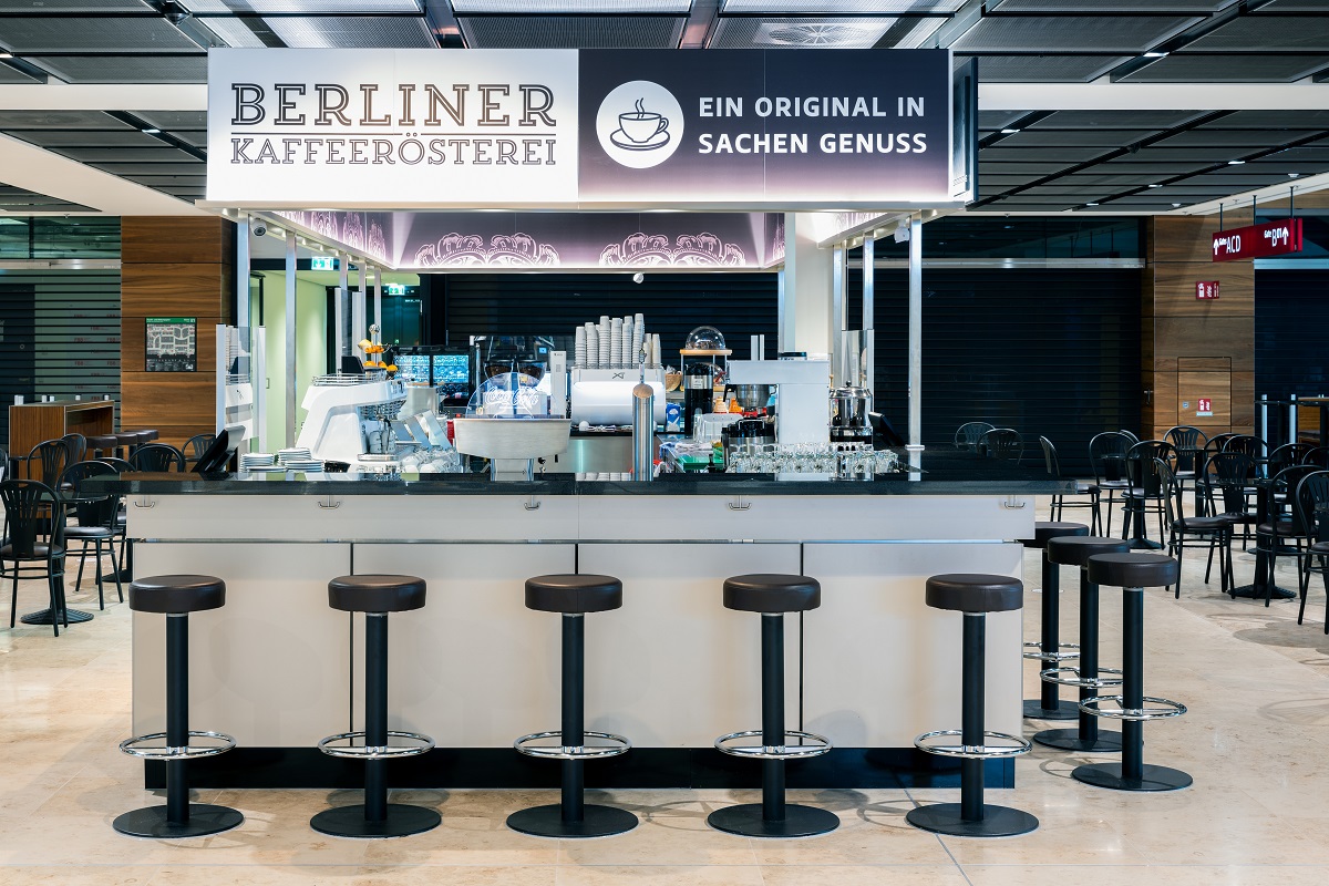 Blick auf die Bar der Berliner Kaffeerösterei