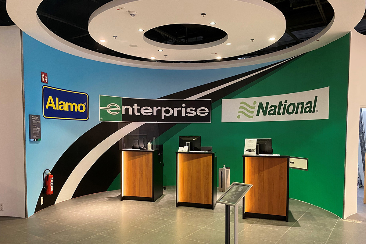 Blick auf den Alamo enterprise National Schalter
