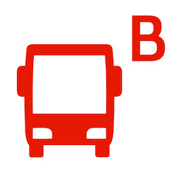 Piktogramm Bushaltestelle B