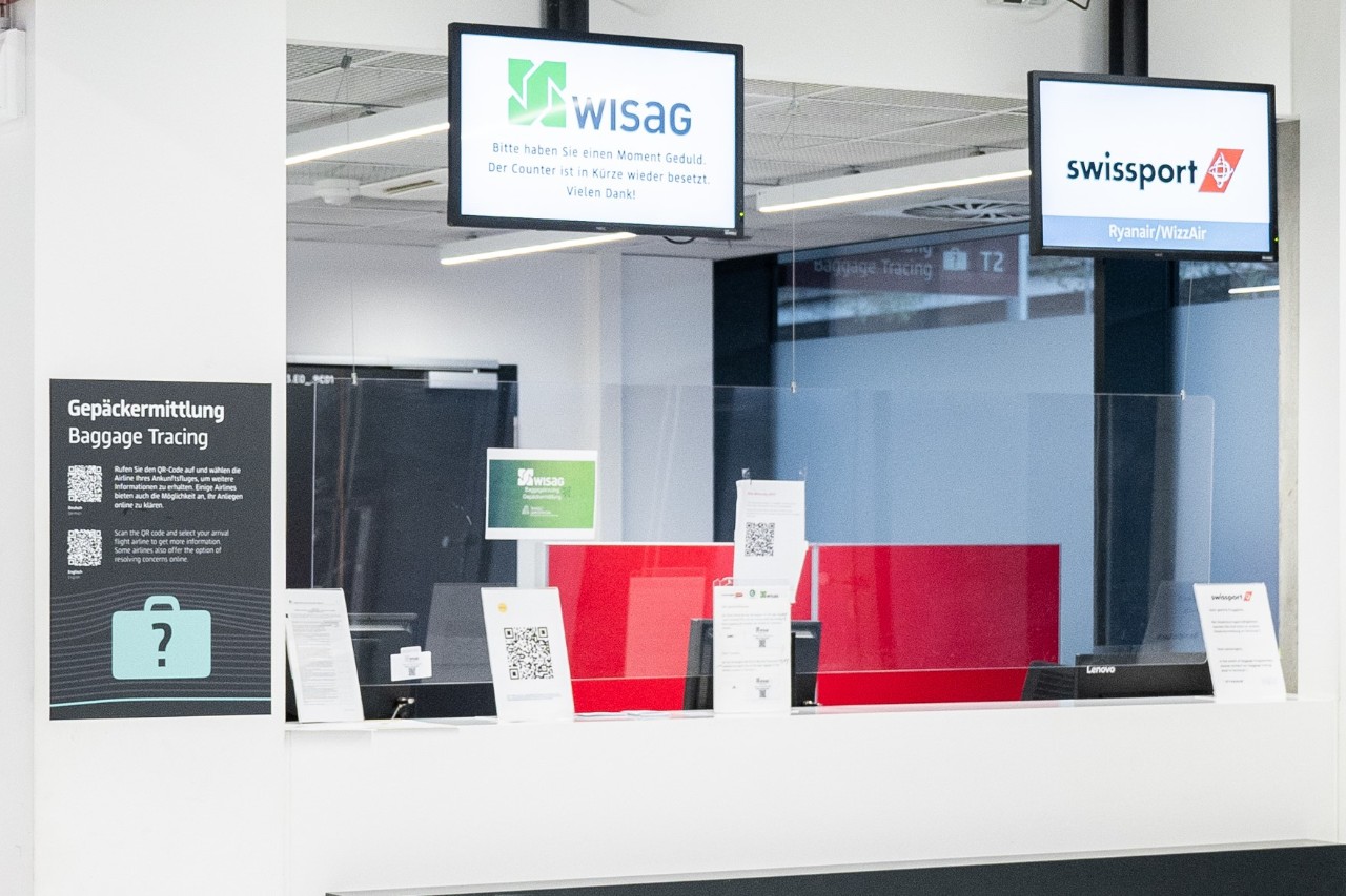 Schalter Gepäckermittlung im Terminal 2.