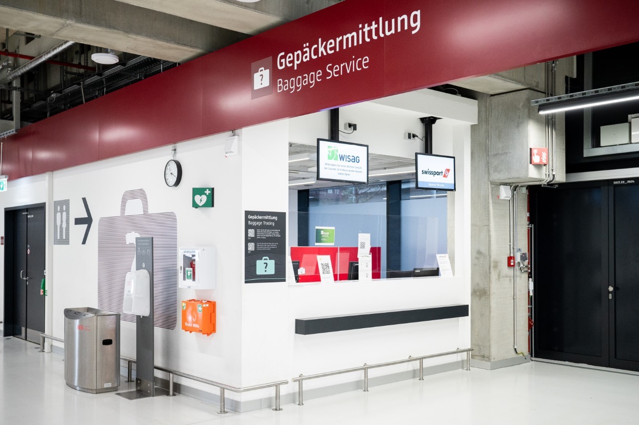 Schalter Gepäckermittlung im Terminal 2.