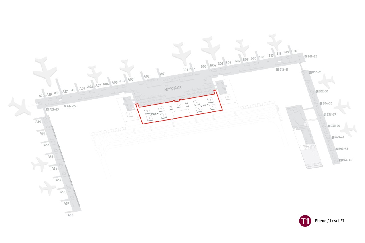 Lageplan BER Runway (T1)