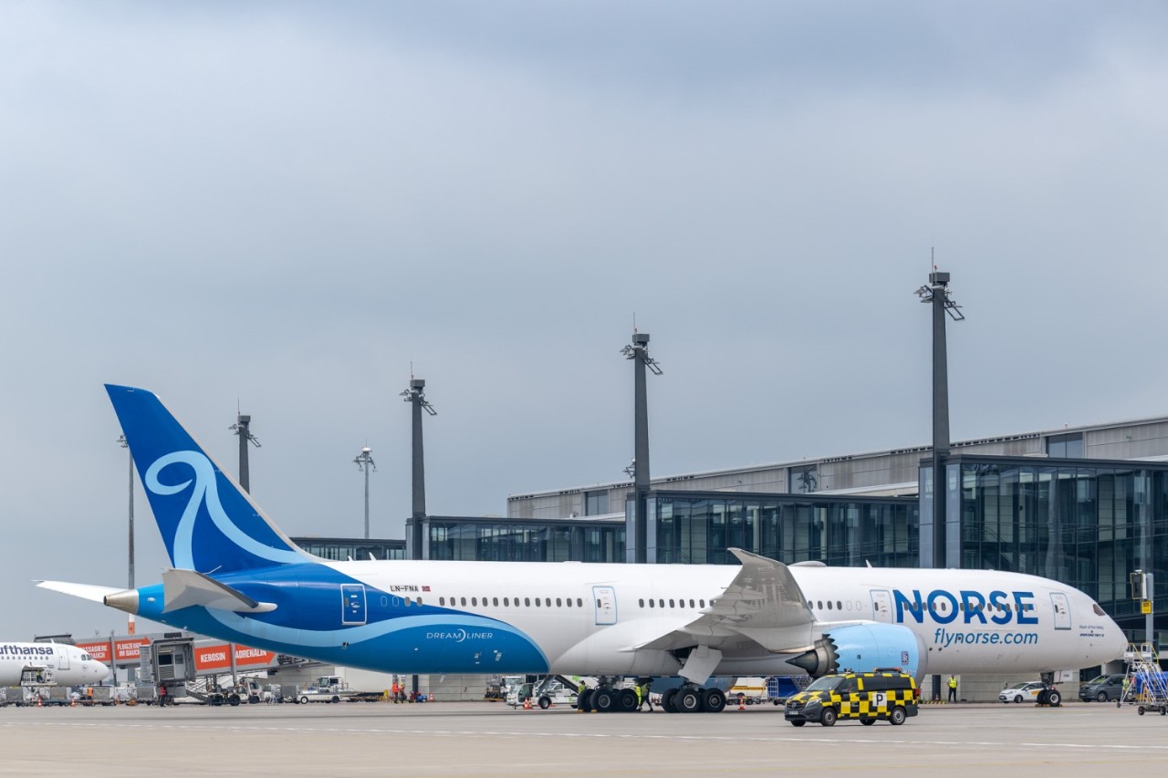 Maschine von Norse am Terminal 1.