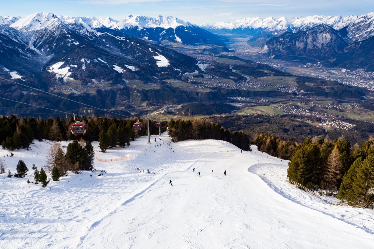 Piste im Skigebiet Patscherkofel 
