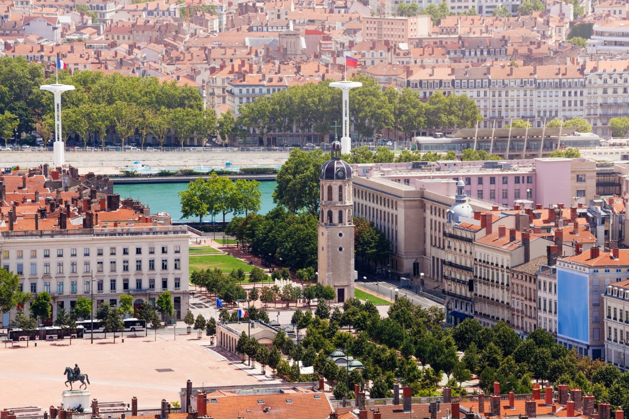 Stadtviertel und Halbinsel Presqu’île 