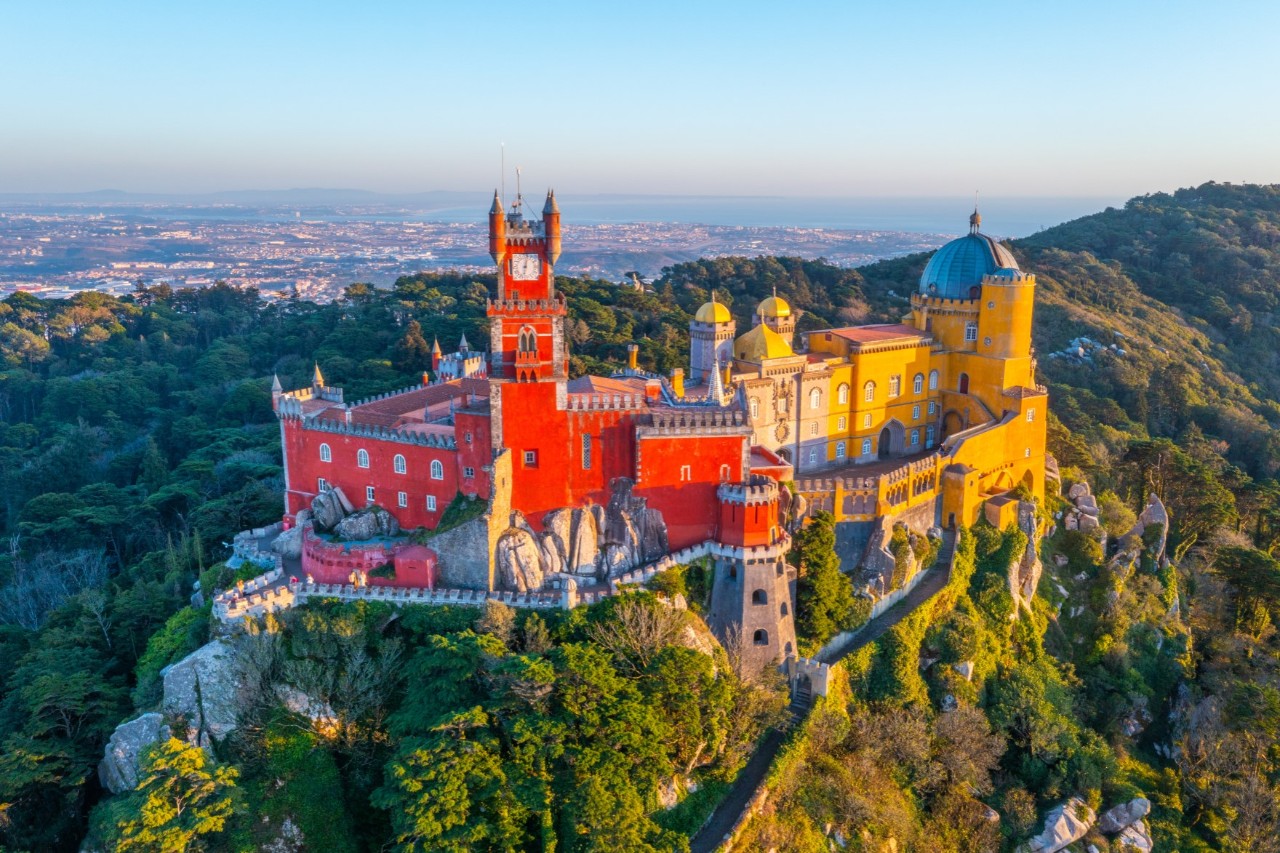 Der farbenfrohe Palast in Sintra