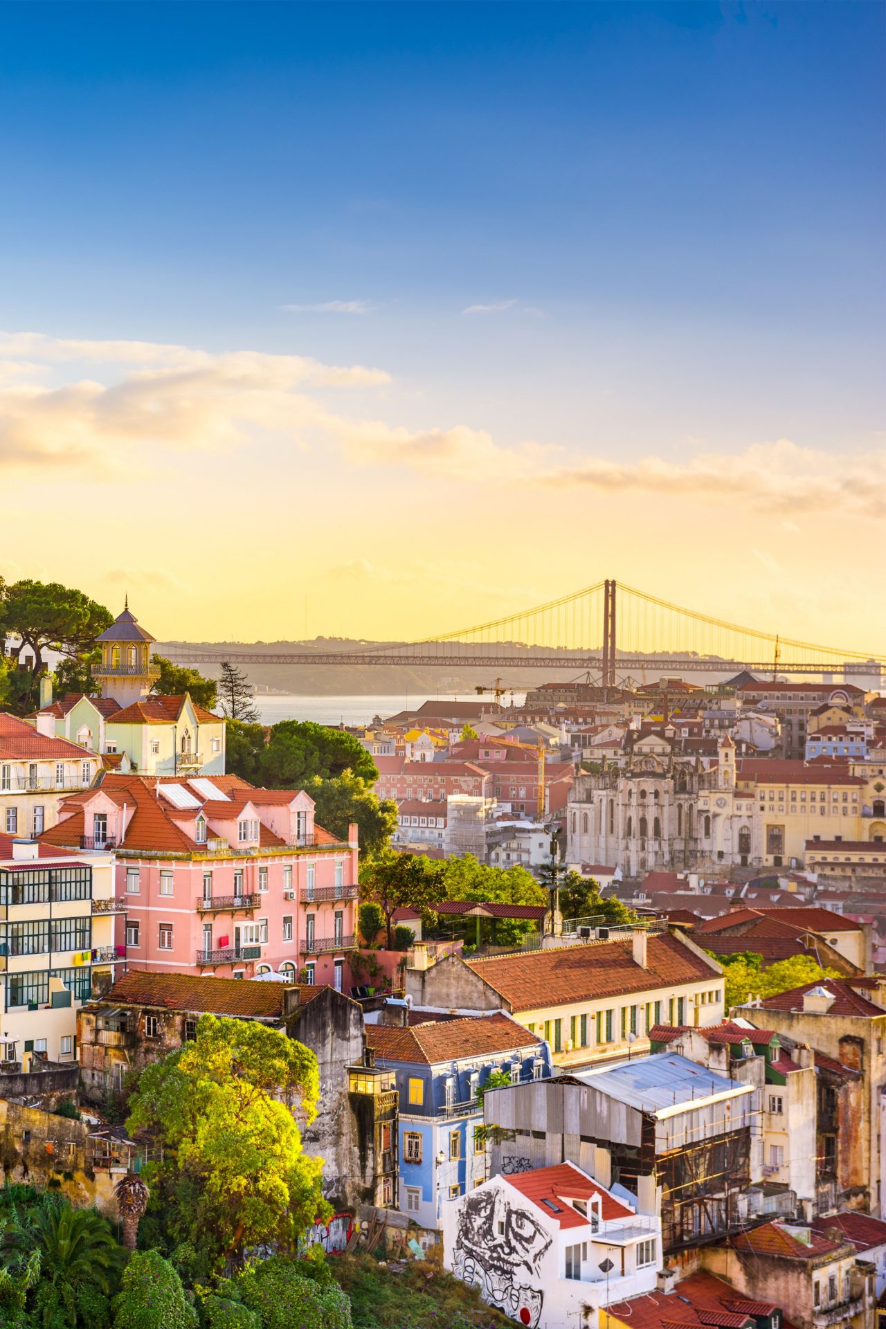 Stadtansicht auf Lissabon