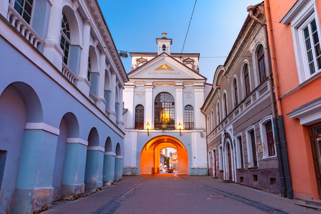 Tor der Morgenröte, einzig erhaltenes Stadttor der Altstadt von Vilna.