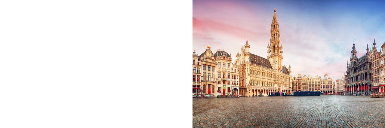 Altstadt von Brüssel mit dem Grand Place, gotisches Rathaus und Museum, barocke Fassaden. 
