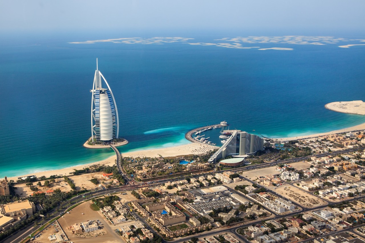 Burj al Arab von oben