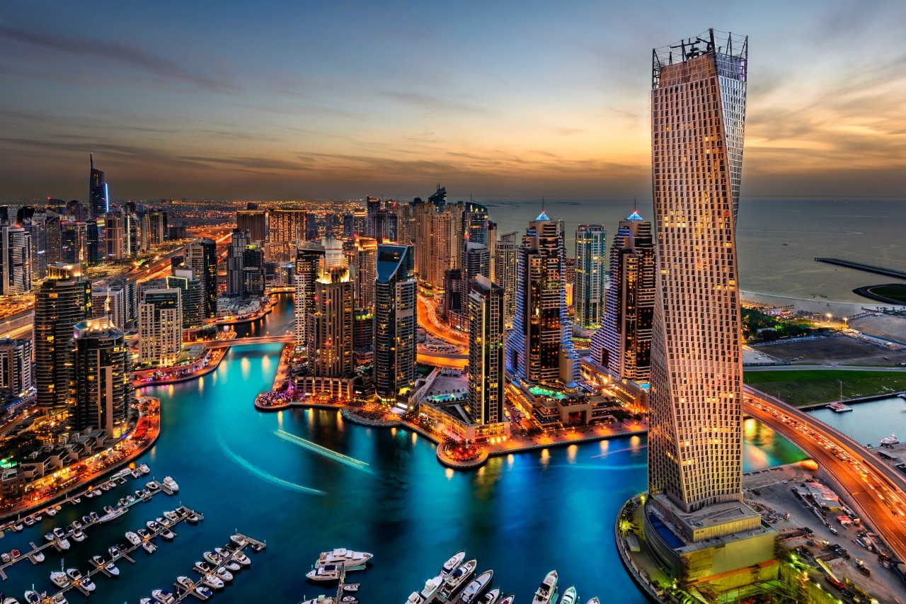 Dubai Marina von oben