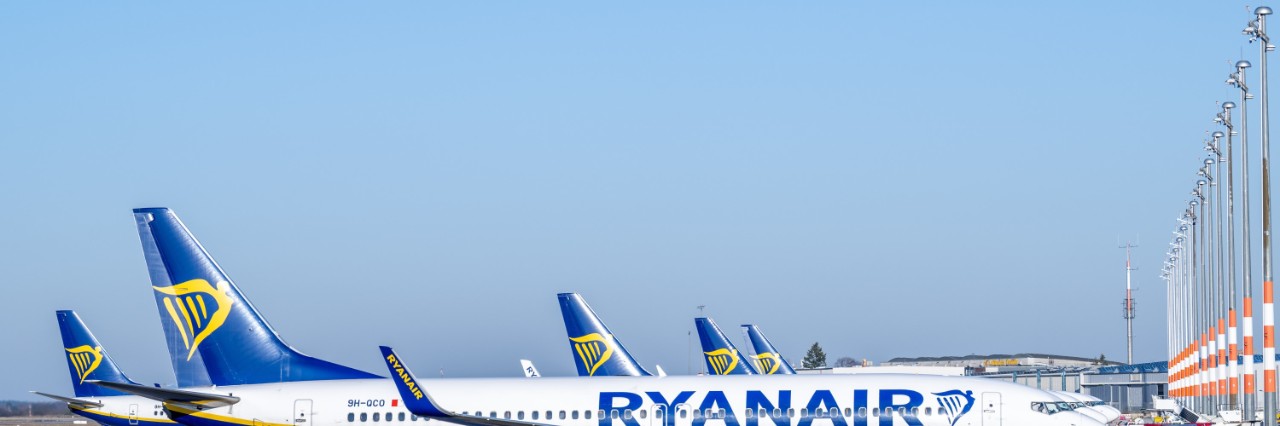 Ryanair-Flugzeug am BER