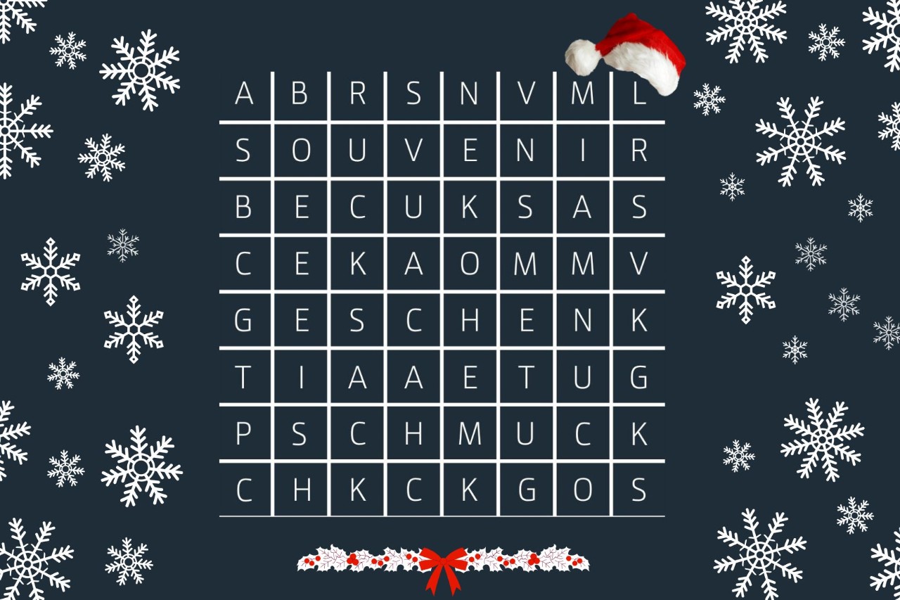 Gitterrätsel mit 8 mal 8 Buchstaben