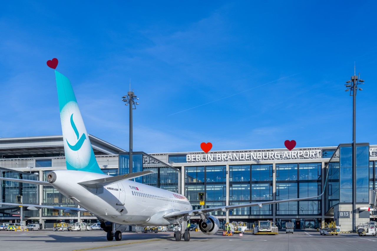 Ein Flugzeug der Fluggesellschaft Freebird Airlines.