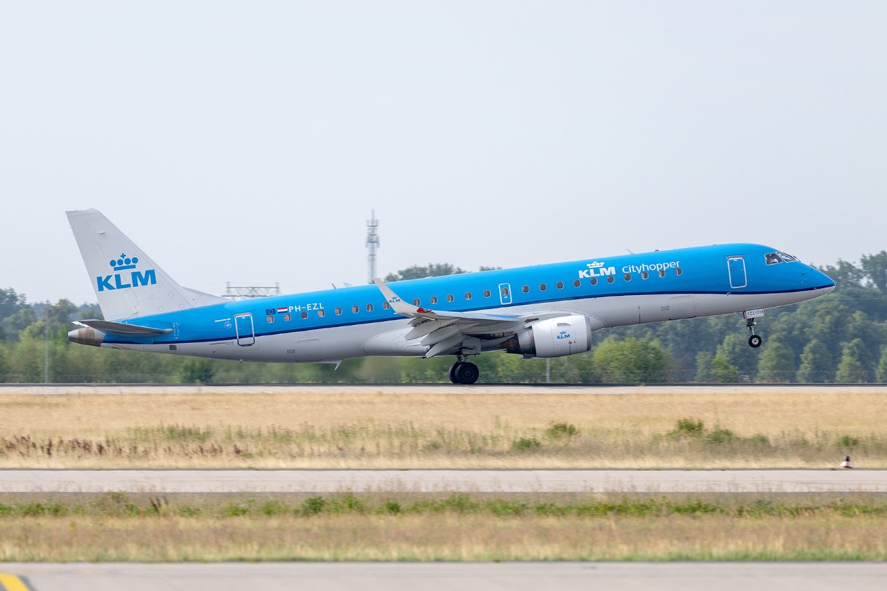 KLM-Flugzeug am BER