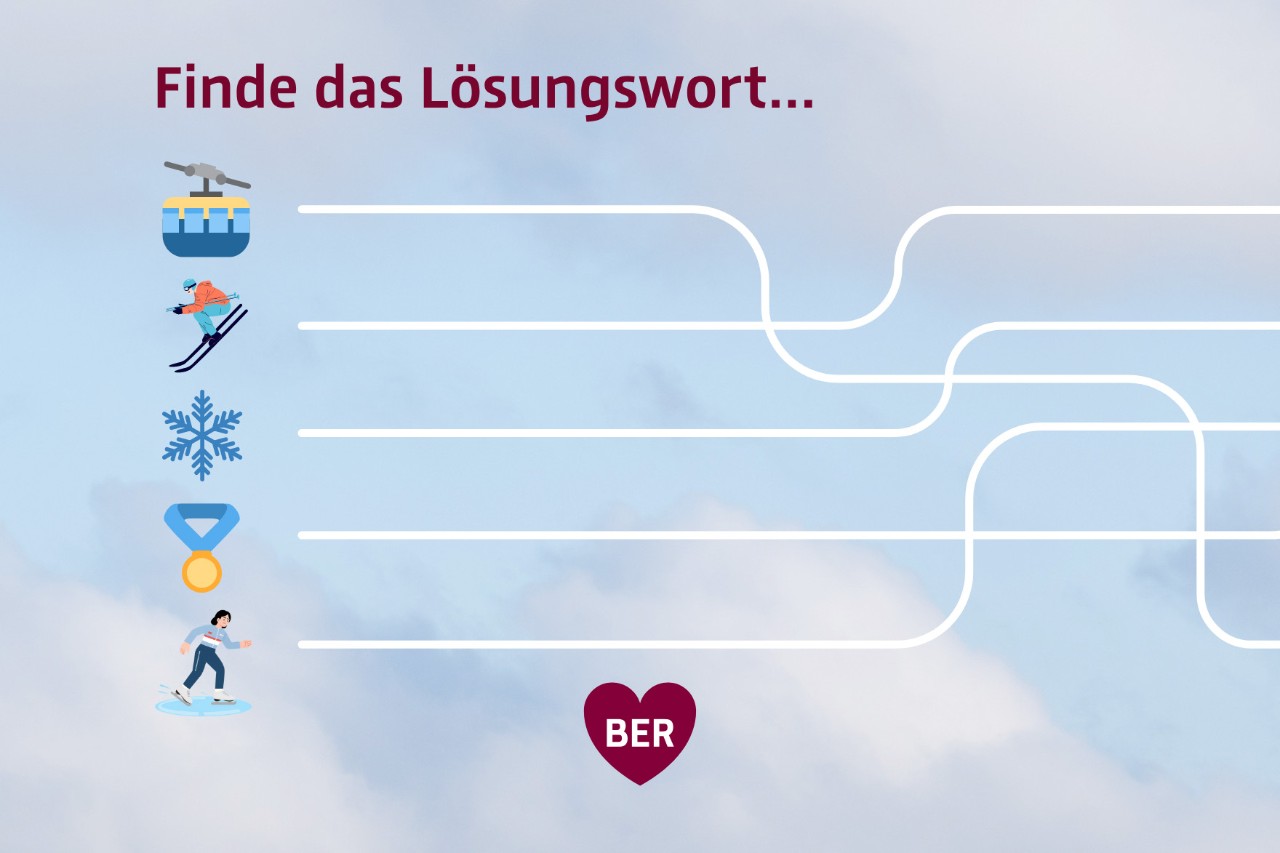 Rätsel mit Symbolen und verschlungenen Linien