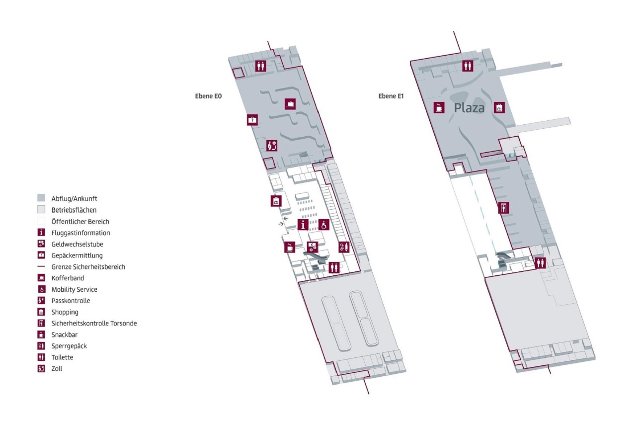 Ebenenplan Terminal 2