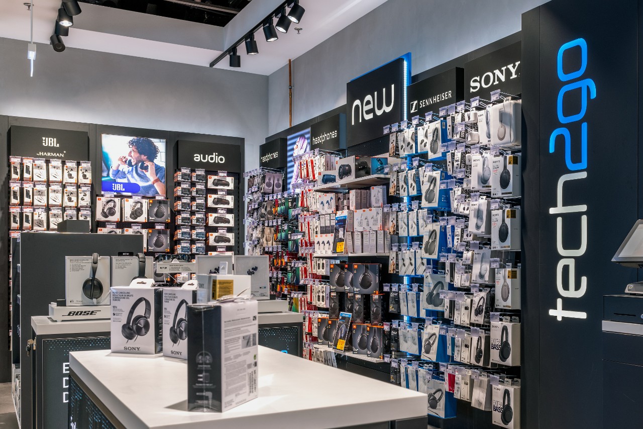 Display in the tech2go store.