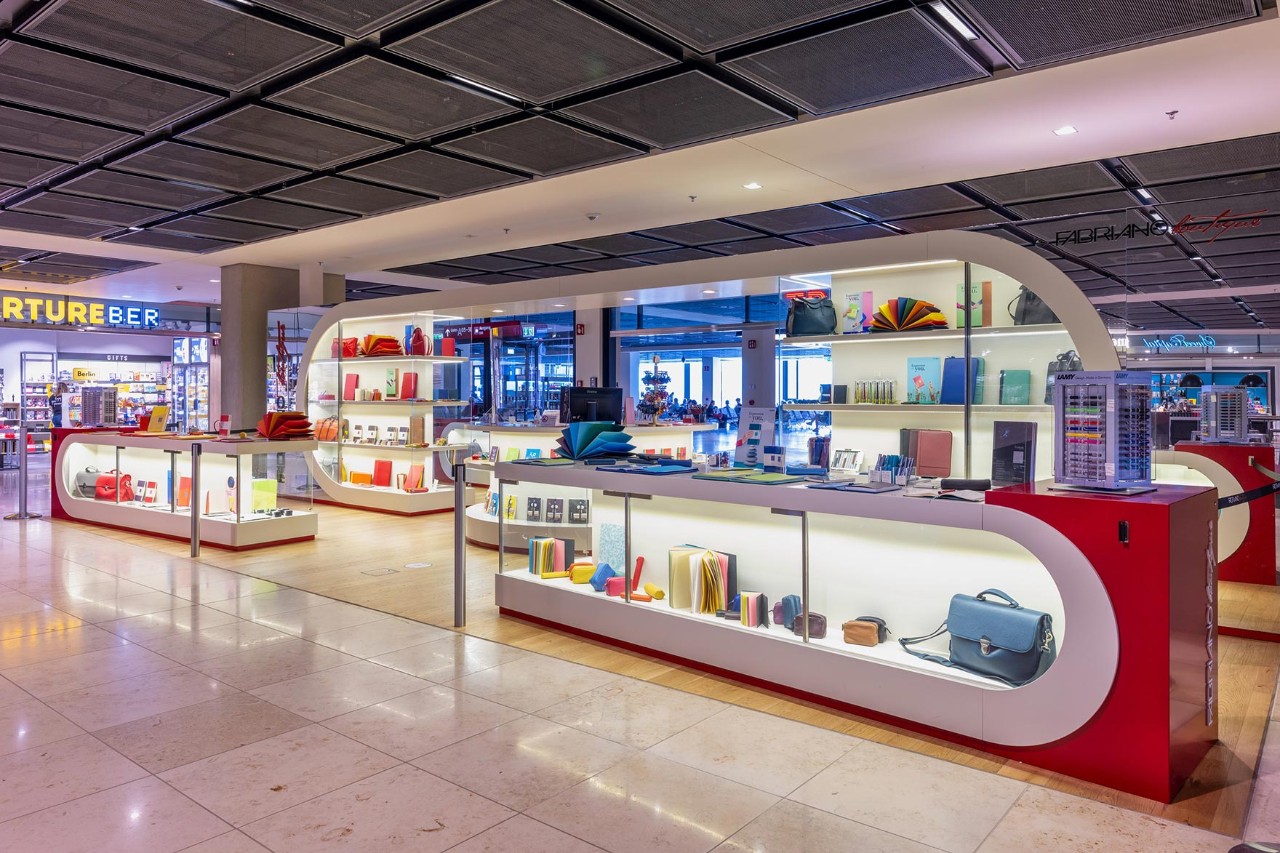 View of the fabriano boutique store from outside