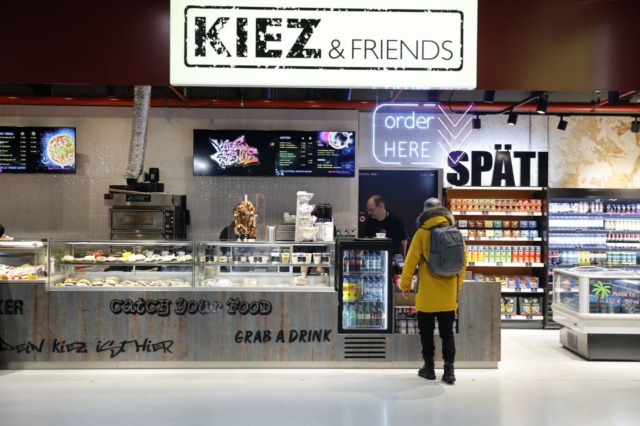 View of the counter at Kiez and Friends 