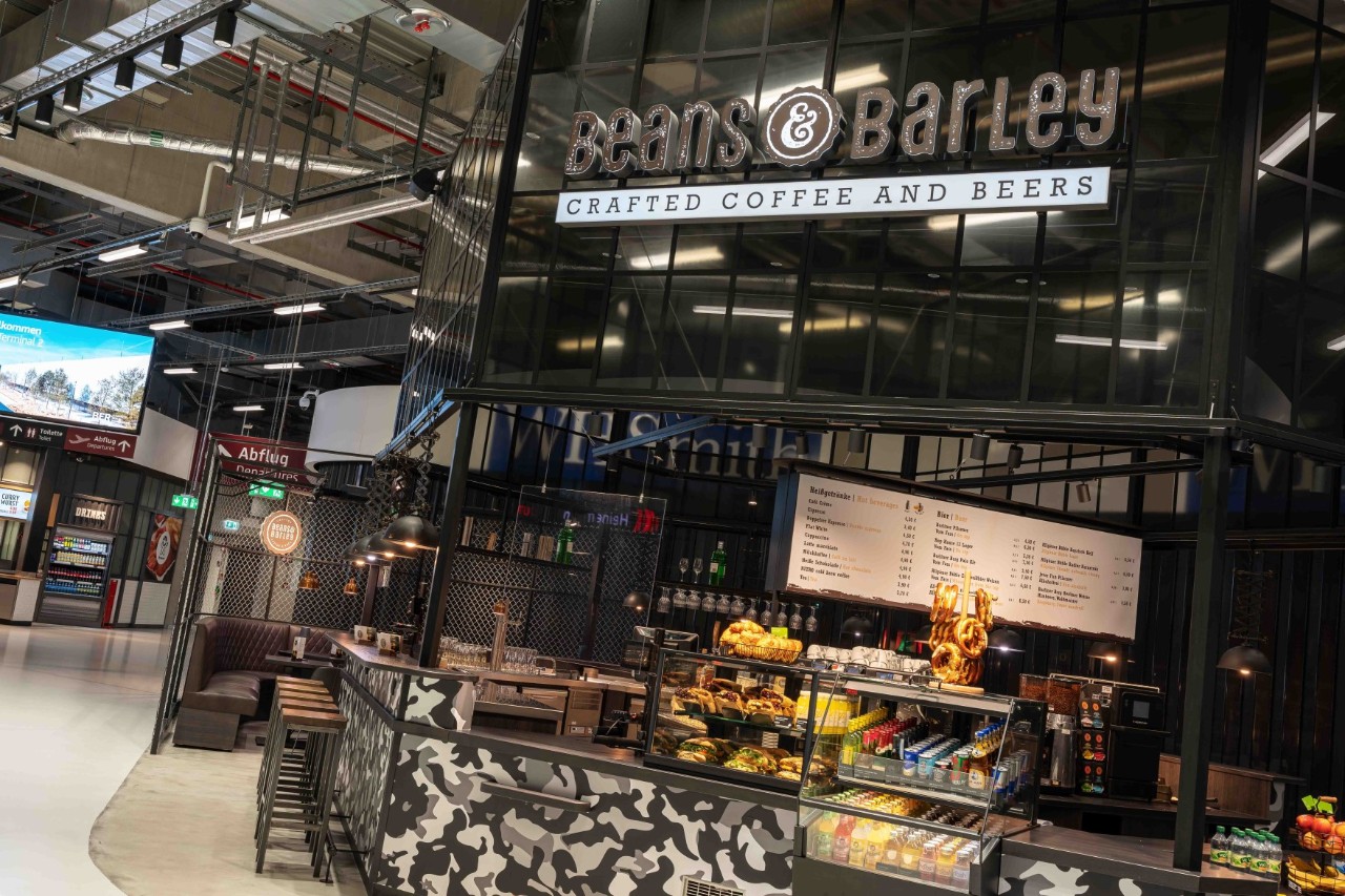 View of the food on offer at Beans & Barley.