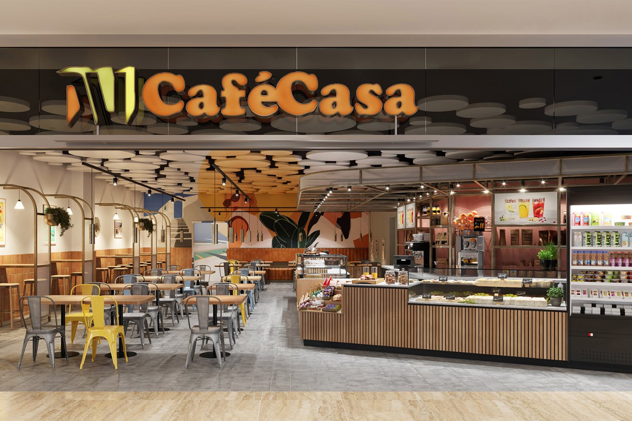 Das NU Cafe Casa begrüßt sie mit Espressi, Zimtbrötchen und einer aufgehenden Sonne!