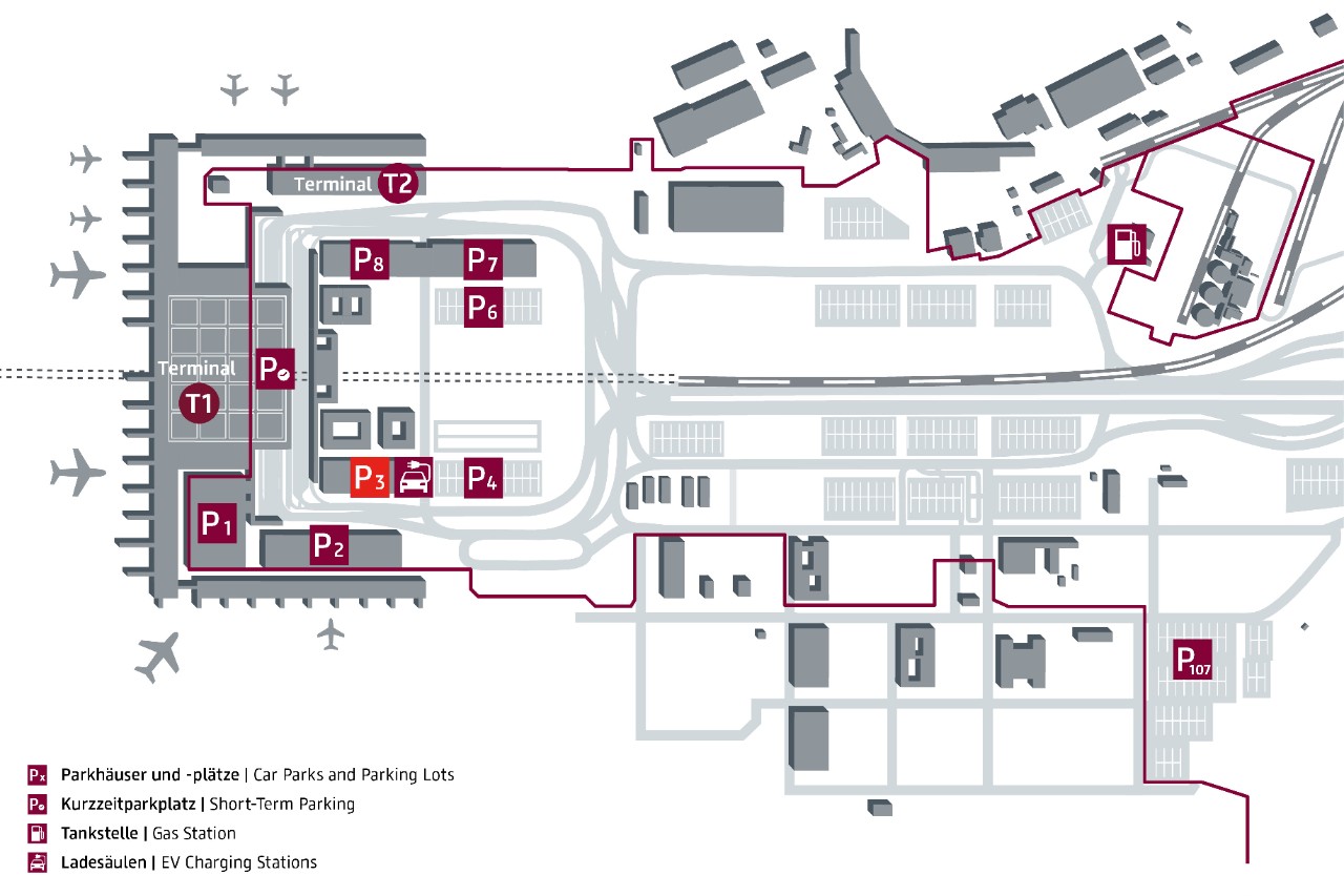 Site plan car park P3  
