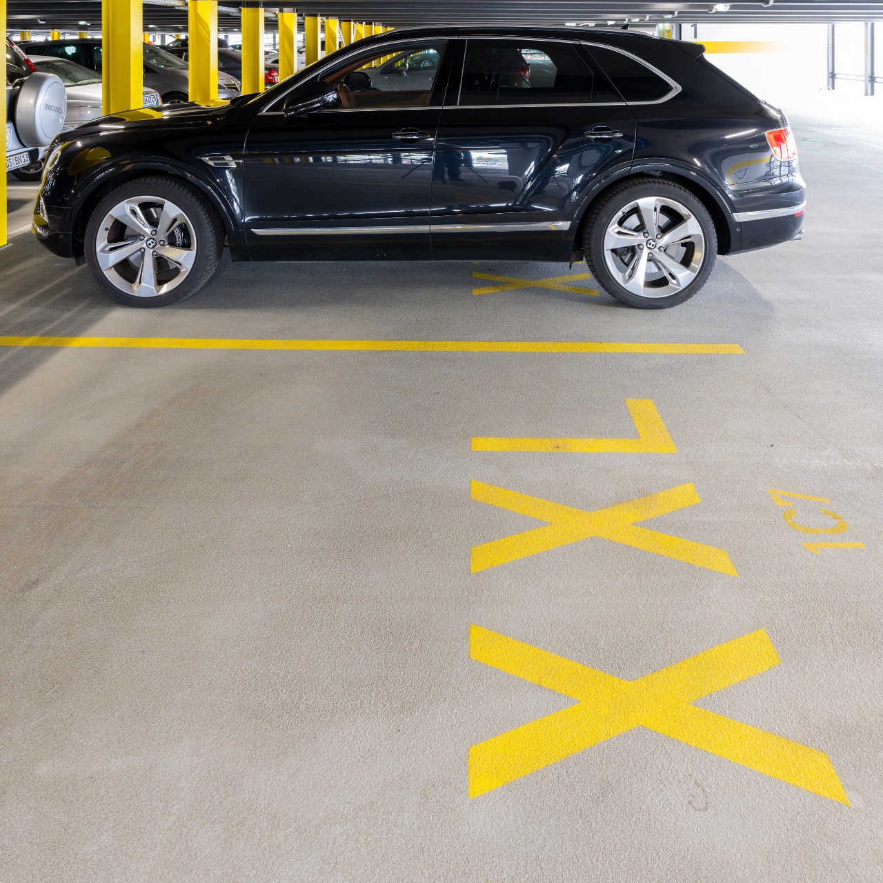 Location map of parking spaces P54-56