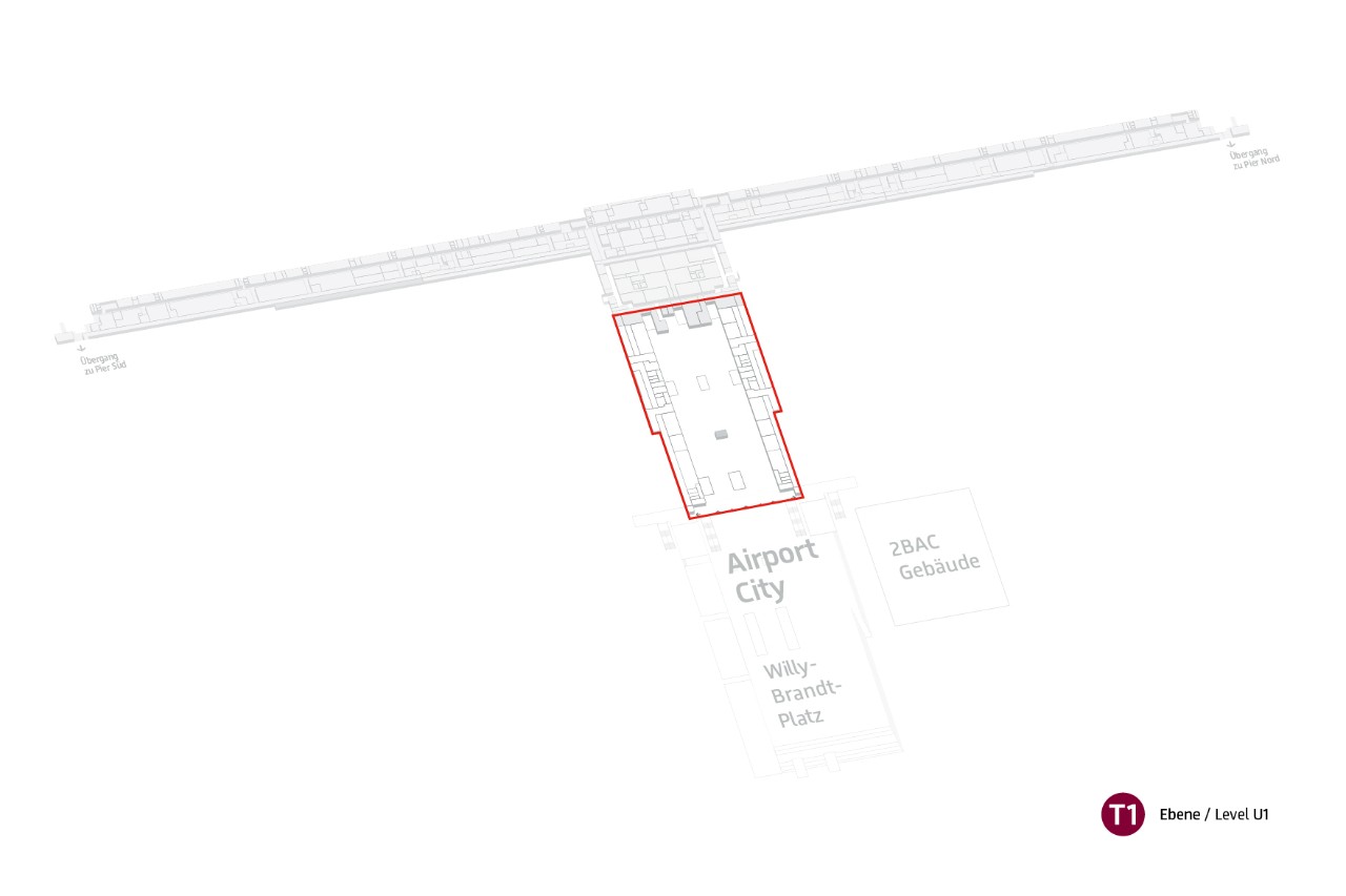 Site plan lost property office Terminal 1