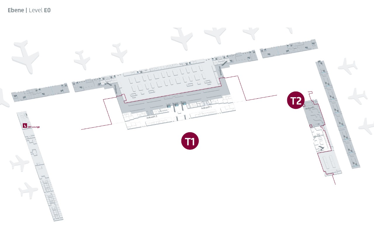 Site plan VIP Service Zeitgeist - Terminal 1