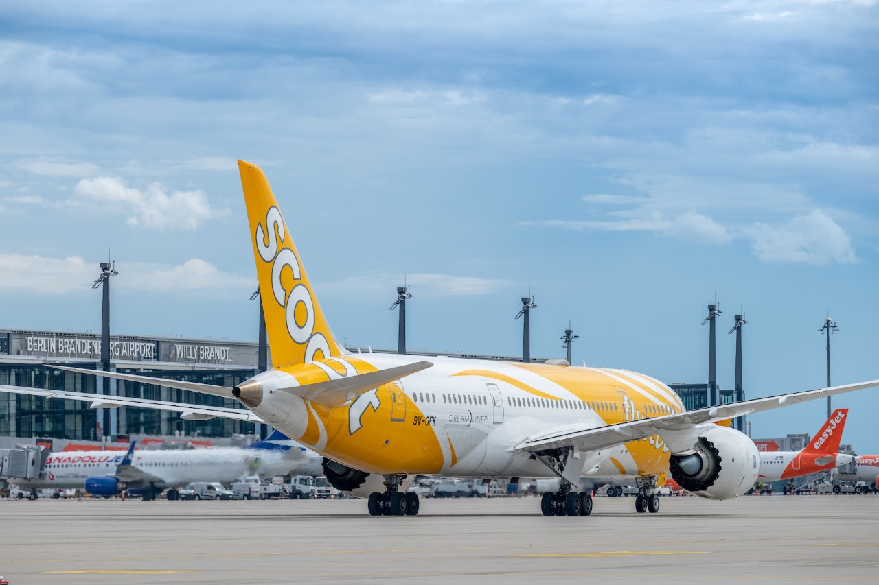 Scoot on the apron at BER