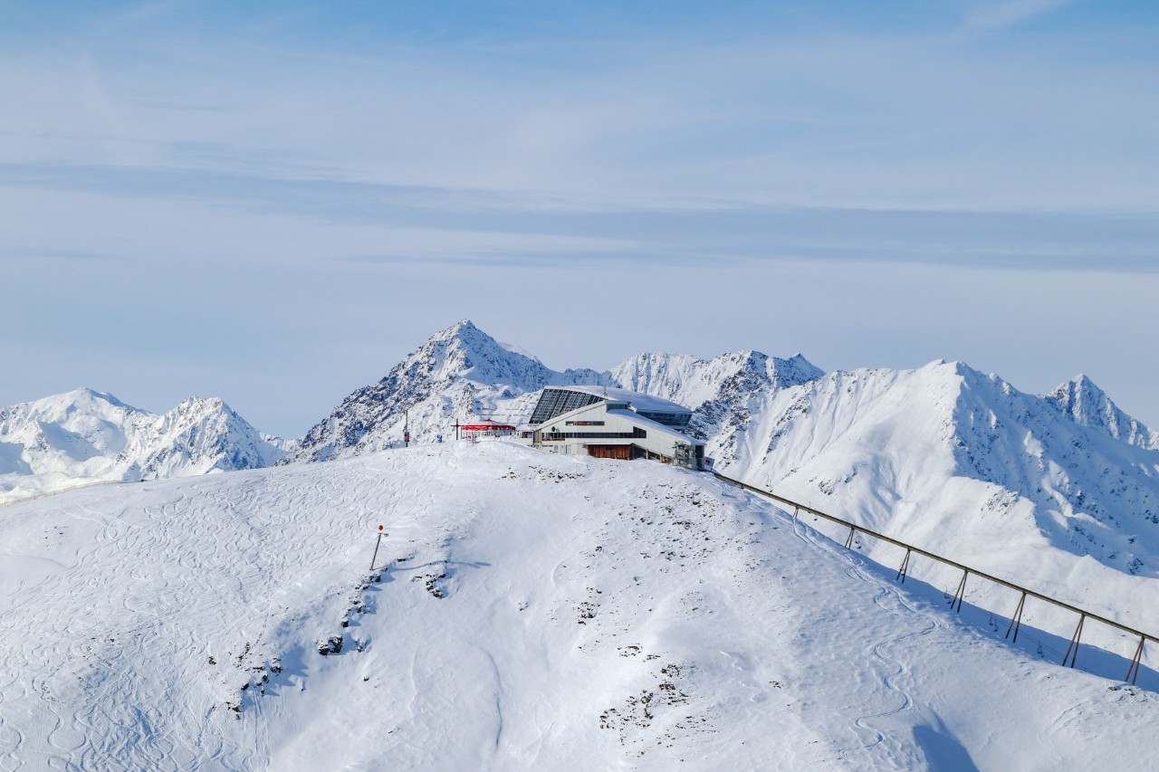 Axamer Lizum ski resort with summit station 