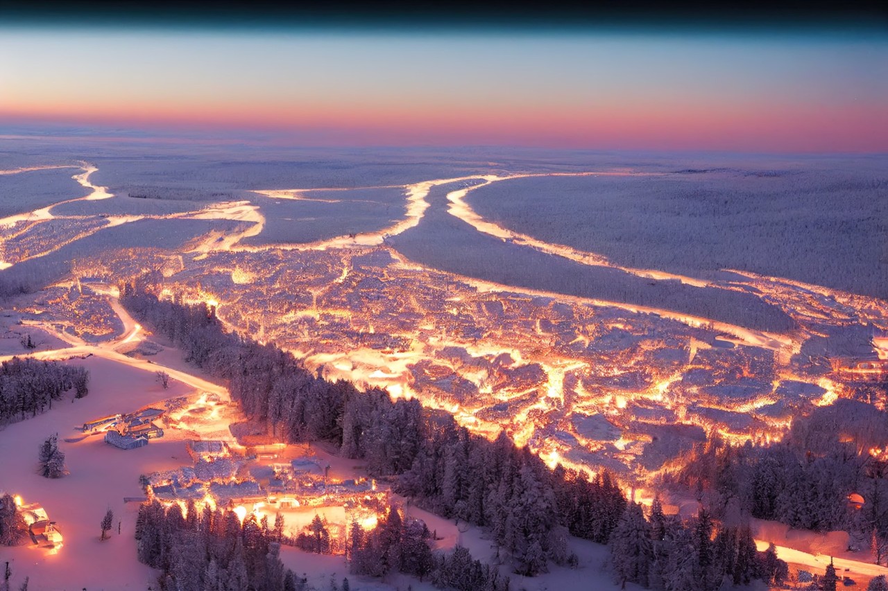 Rovaniemi in winter 