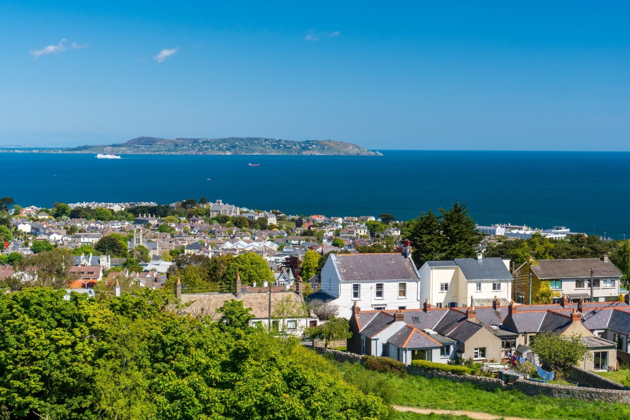 Howth fishing village on the Irish Sea