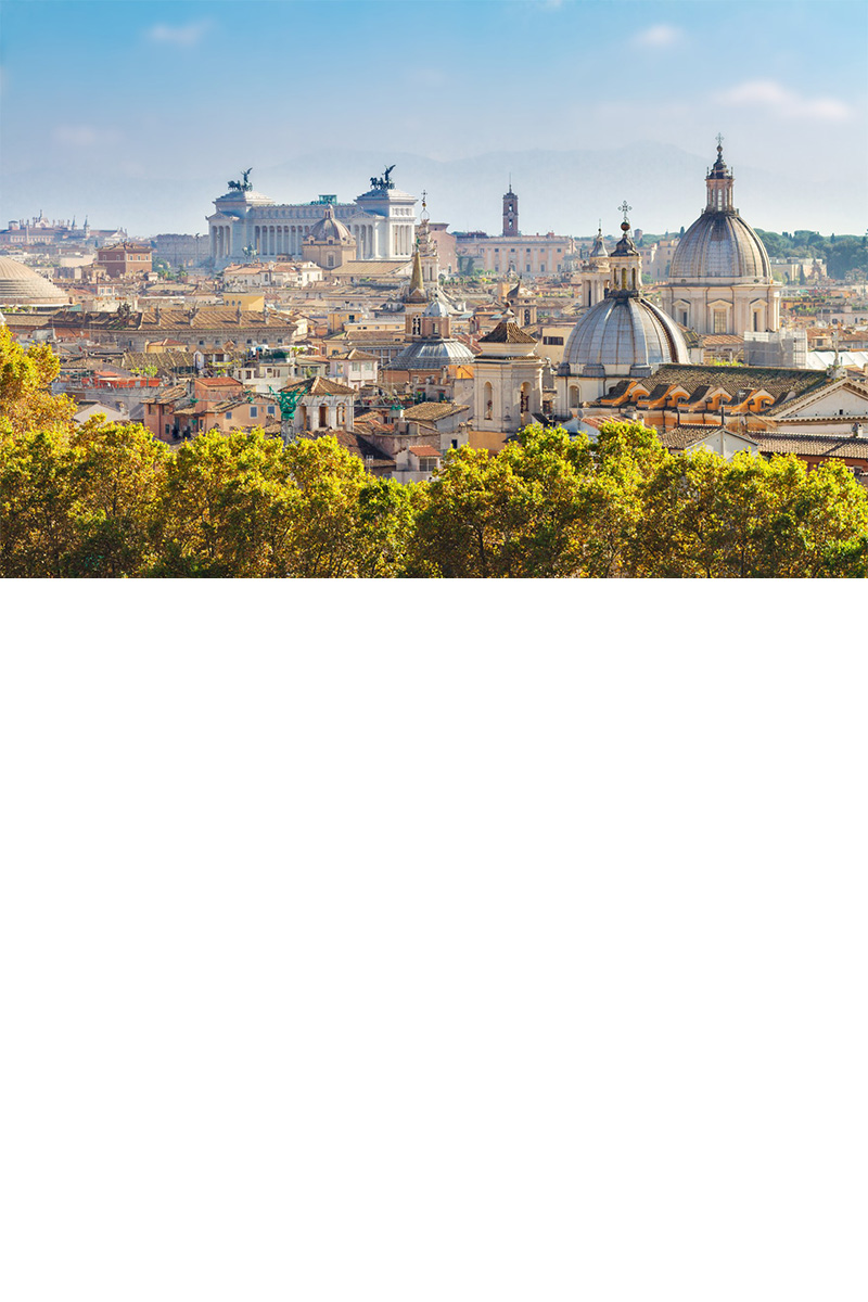 view of skyline of Rome city at day