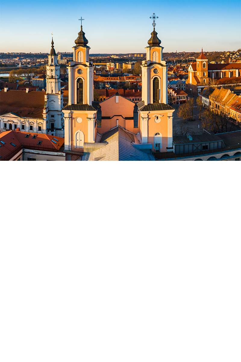 View over the roofs and church towers of Kaunas. © Tadas/stock.adobe.com  