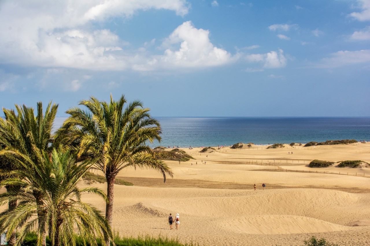 Dunes of Maspalomas in Gran Canaria 