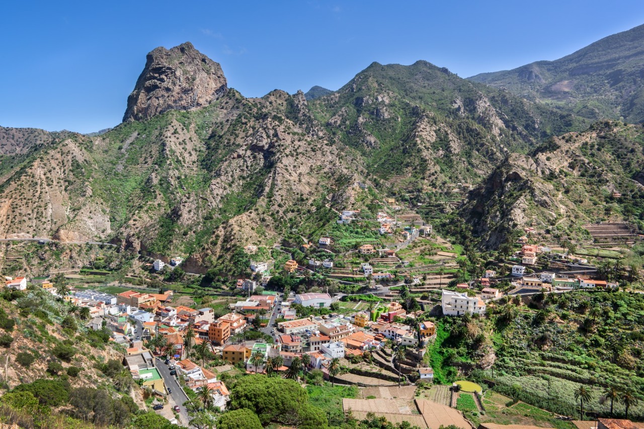 Vallehermoso in La Gomera