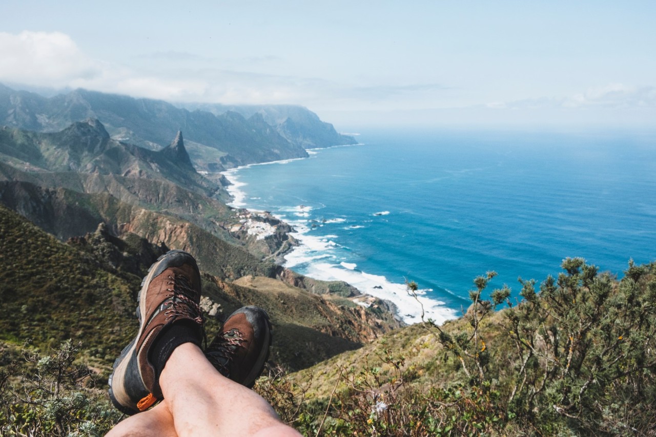 In the Anaga Mountains with a view of the Atlantic 