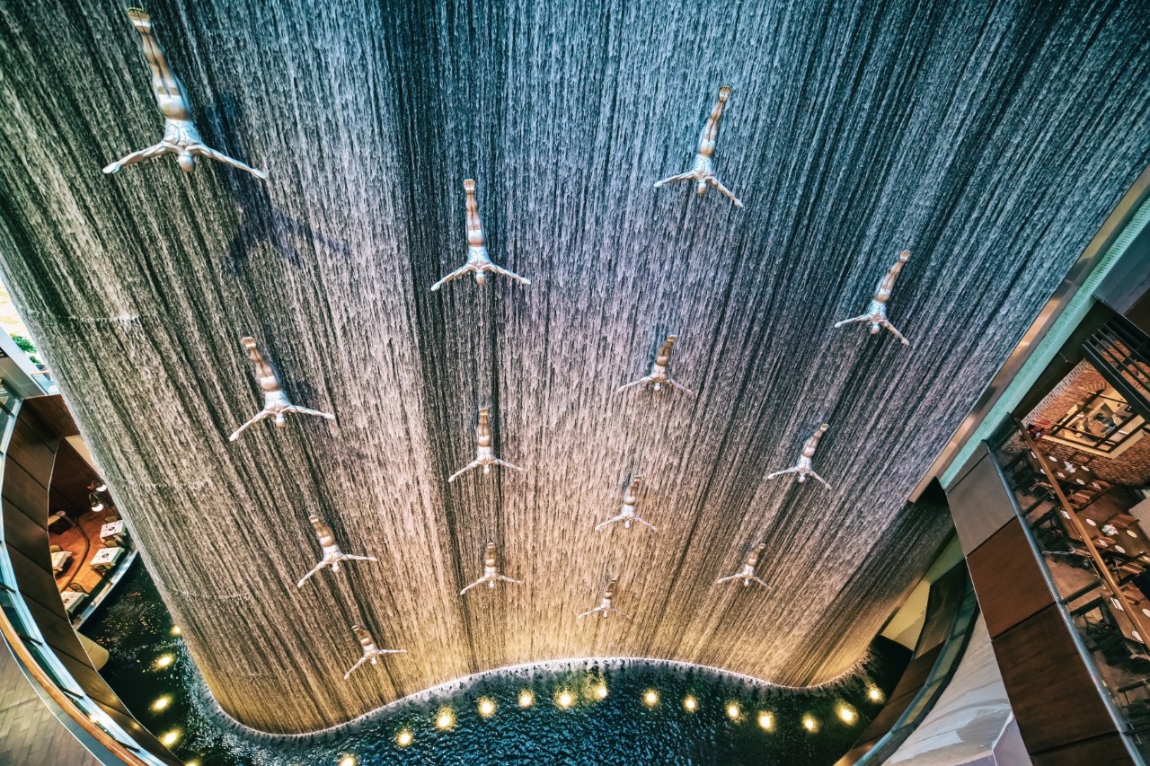 Waterfall in the Dubai Mall