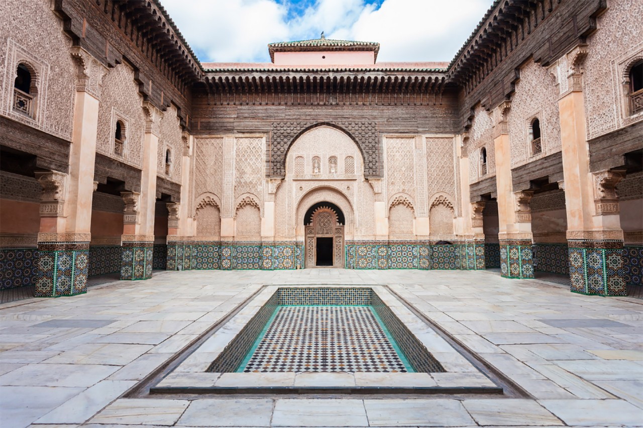 Inner courtyard of a former Koranic school