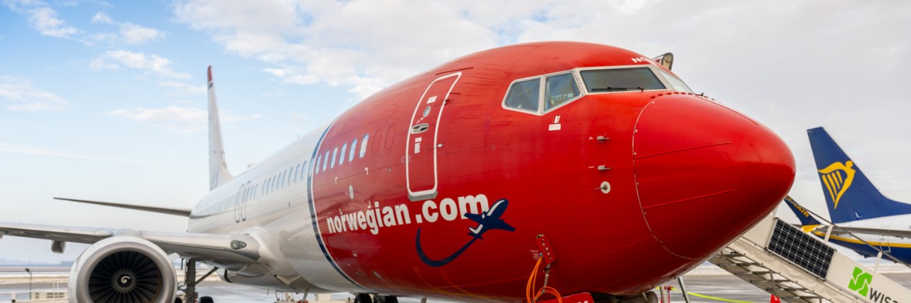 Flugzeug der Norwegian auf dem Vorfeld © Günter Wicker / FBB 