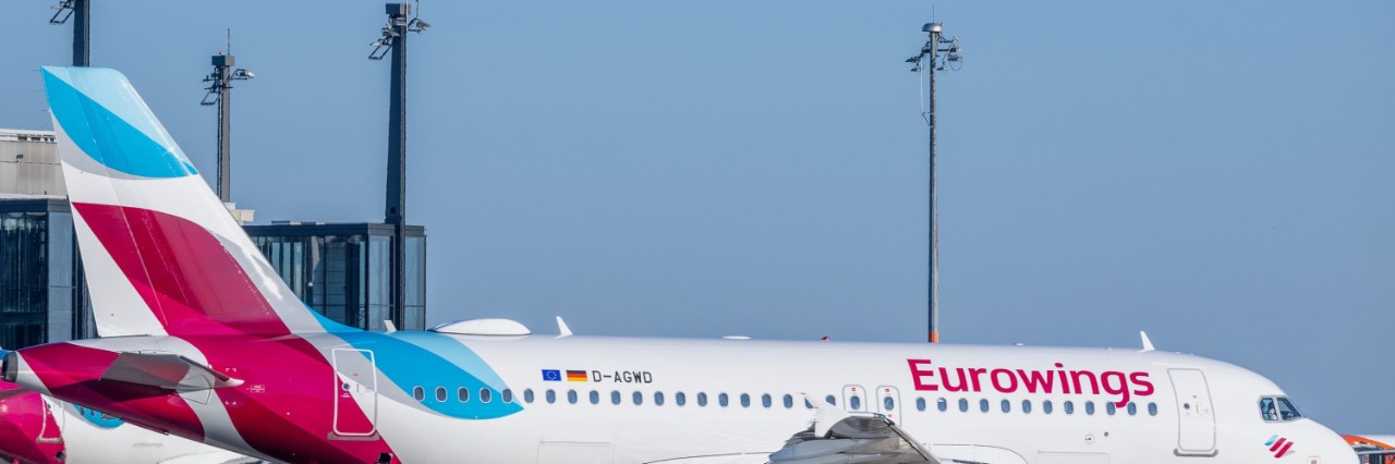 Eurowings-Flugzeug am BER