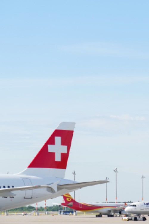 Aircraft on the BER apron