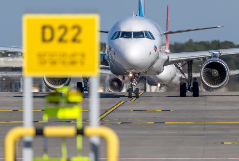 An aircraft on the apron